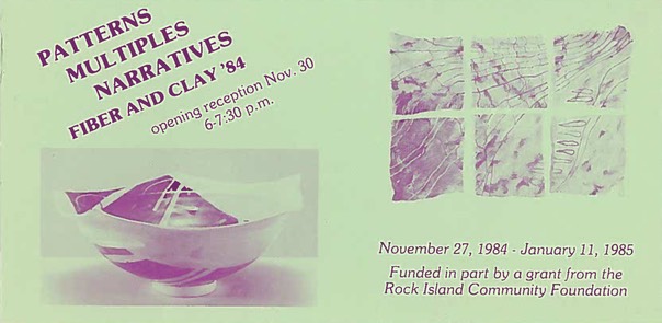Patterns, Multiples, Narratives, Augustana College, 1985